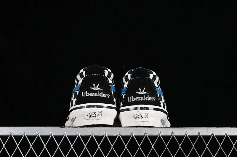 All categories Vans Vans series Vans Mid Vans SK8-Mid x Liberaiders Qianzhihe joint black and white checkerboard mid-top casual sneakers VN0A3TKNQXH
